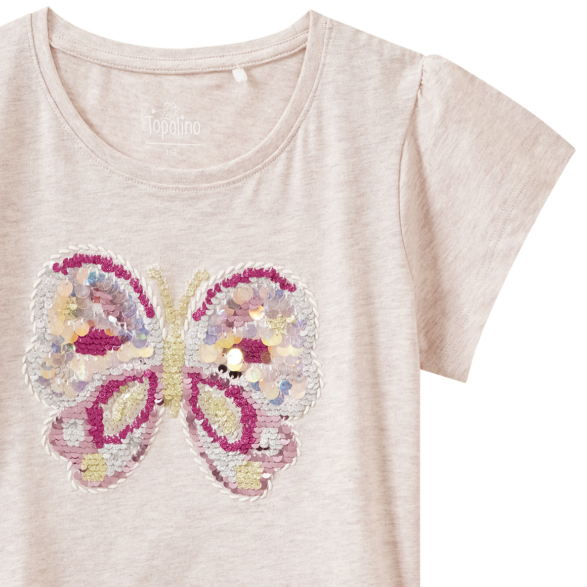 Mädchen T-Shirt mit Schmetterling-Motiv