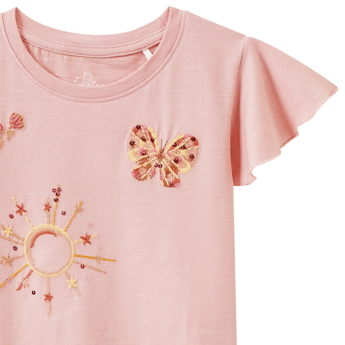 Mädchen T-Shirt mit Stickerei