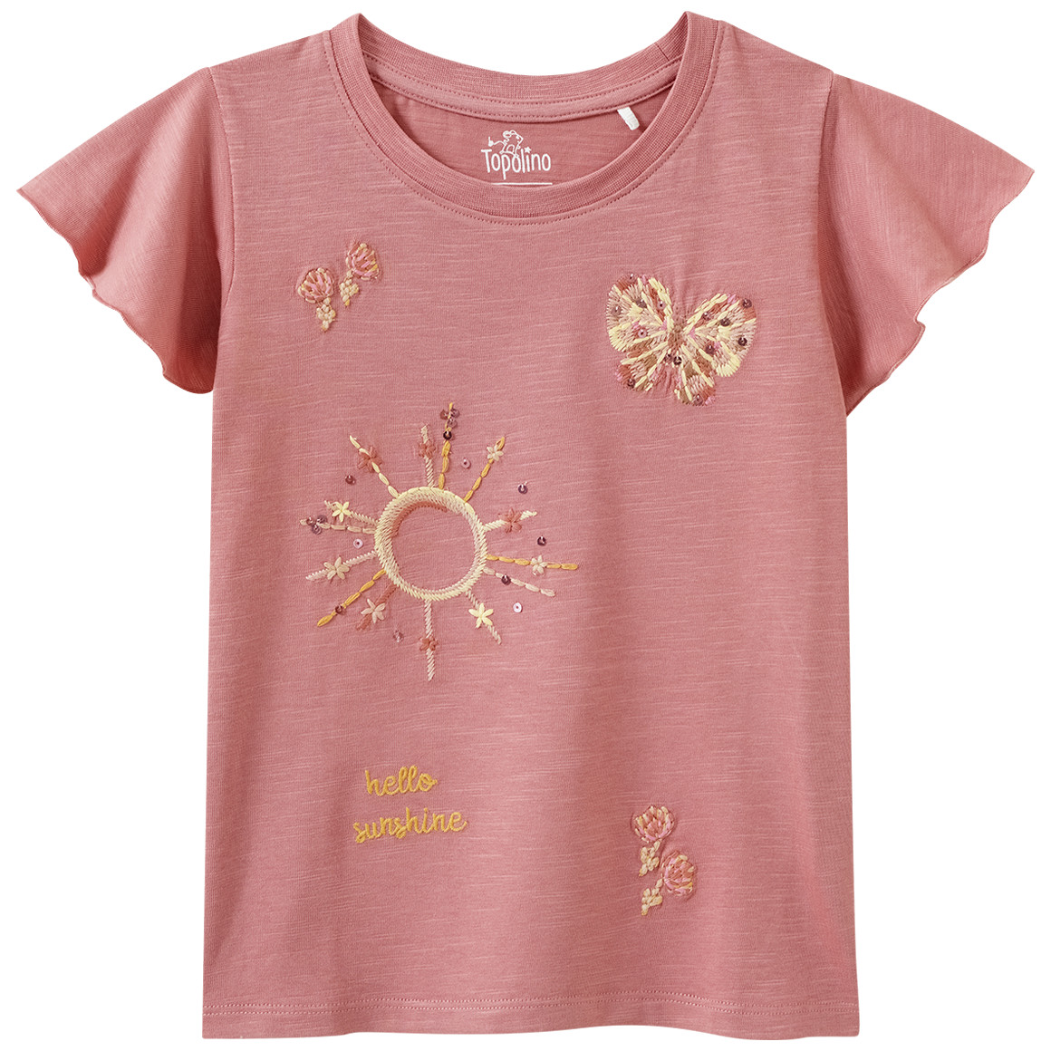 Mädchen T-Shirt mit Stickerei