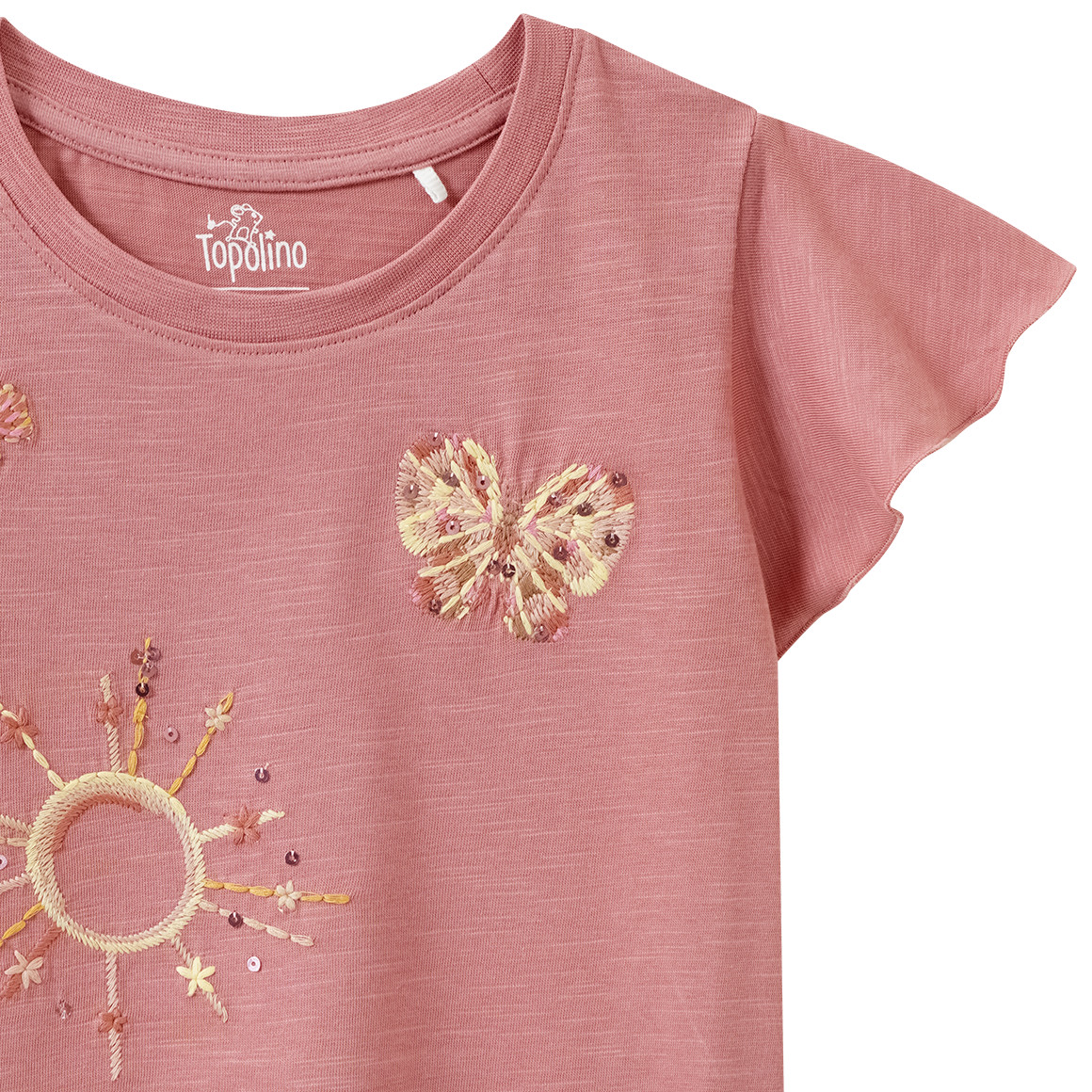Mädchen T-Shirt mit Stickerei