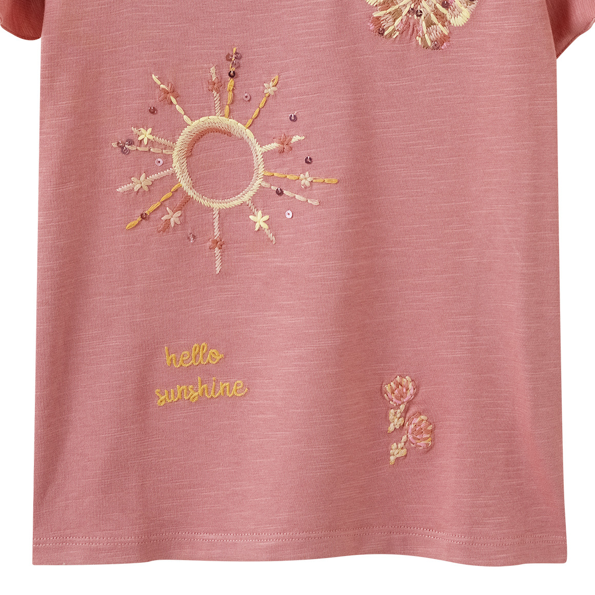Mädchen T-Shirt mit Stickerei