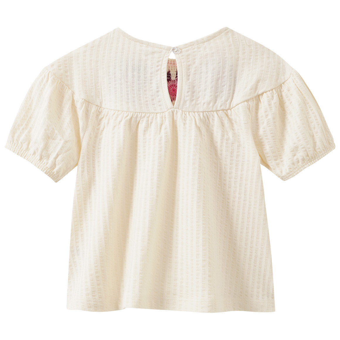 Mädchen T-Shirt mit Häkel-Applikation