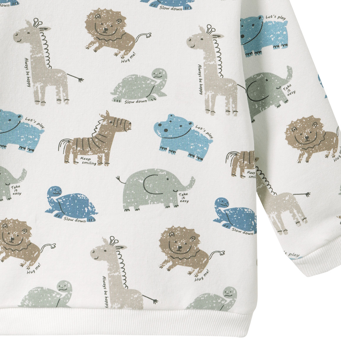 Baby Sweatshirt mit Tier-Prints