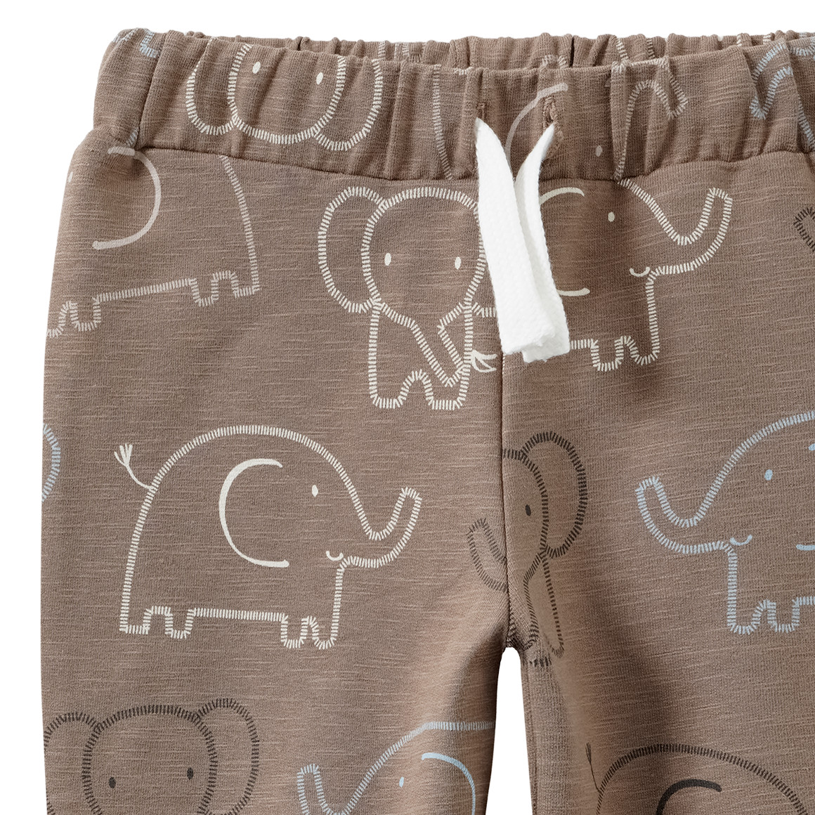 Baby Jogginghose mit Elefanten-Allover
