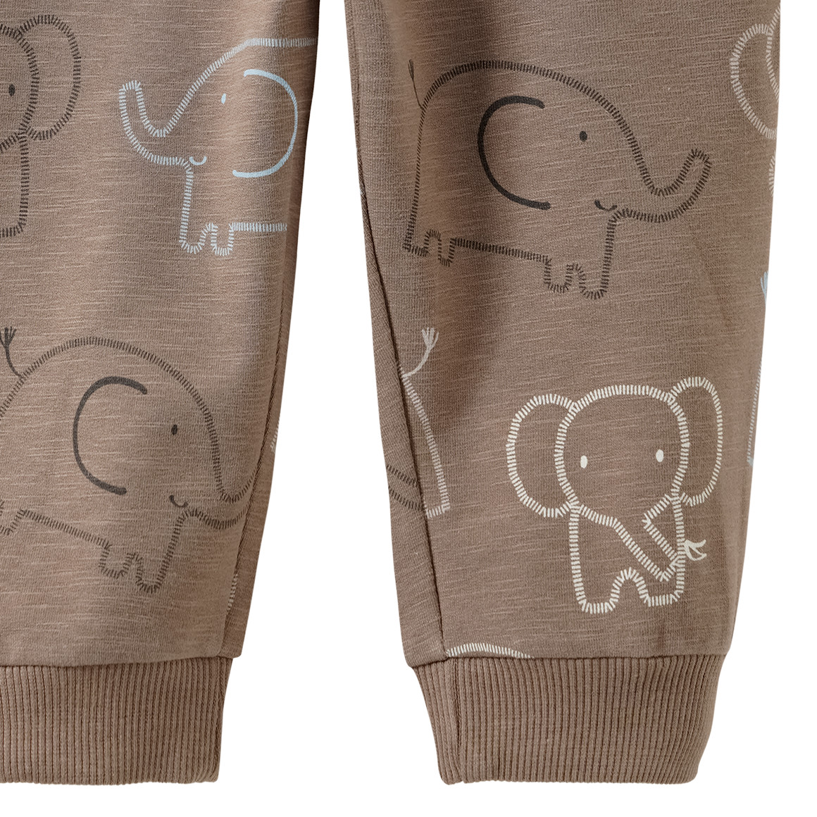 Baby Jogginghose mit Elefanten-Allover