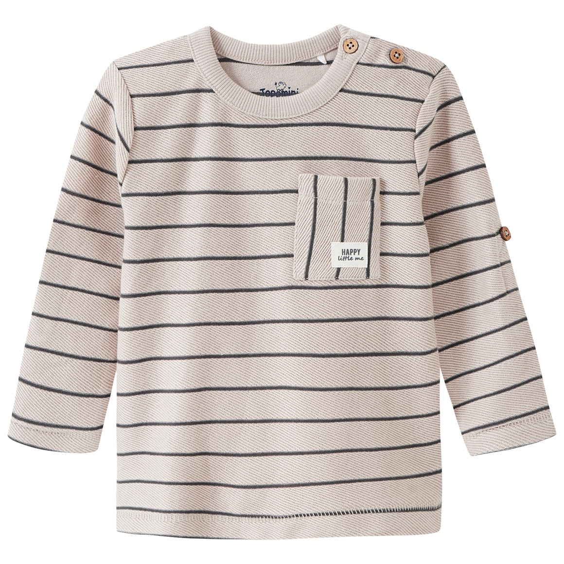Baby Langarmshirt mit Struktur-Optik