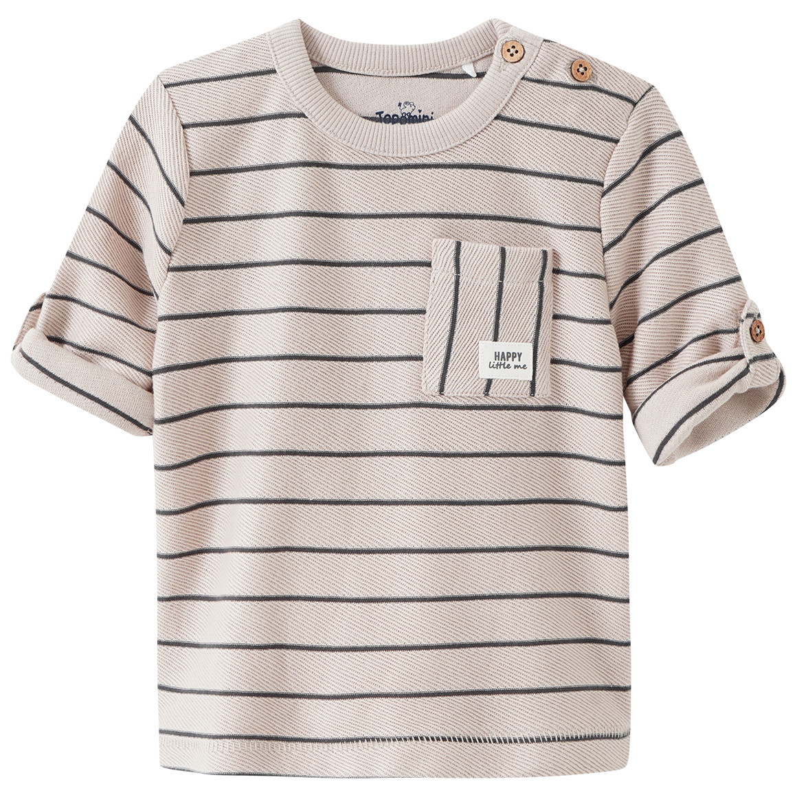 Baby Langarmshirt mit Struktur-Optik