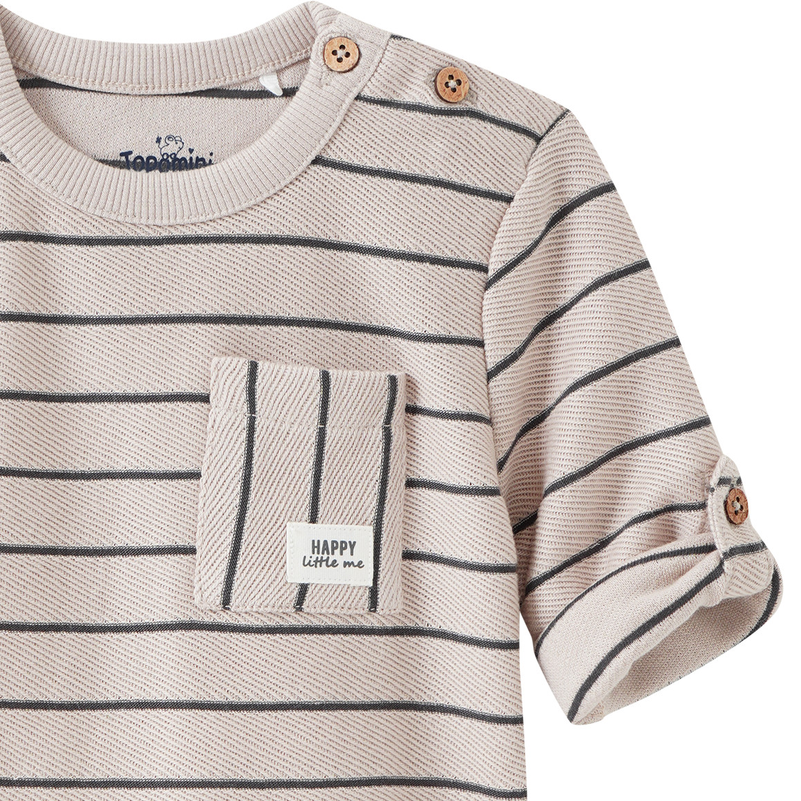 Baby Langarmshirt mit Struktur-Optik