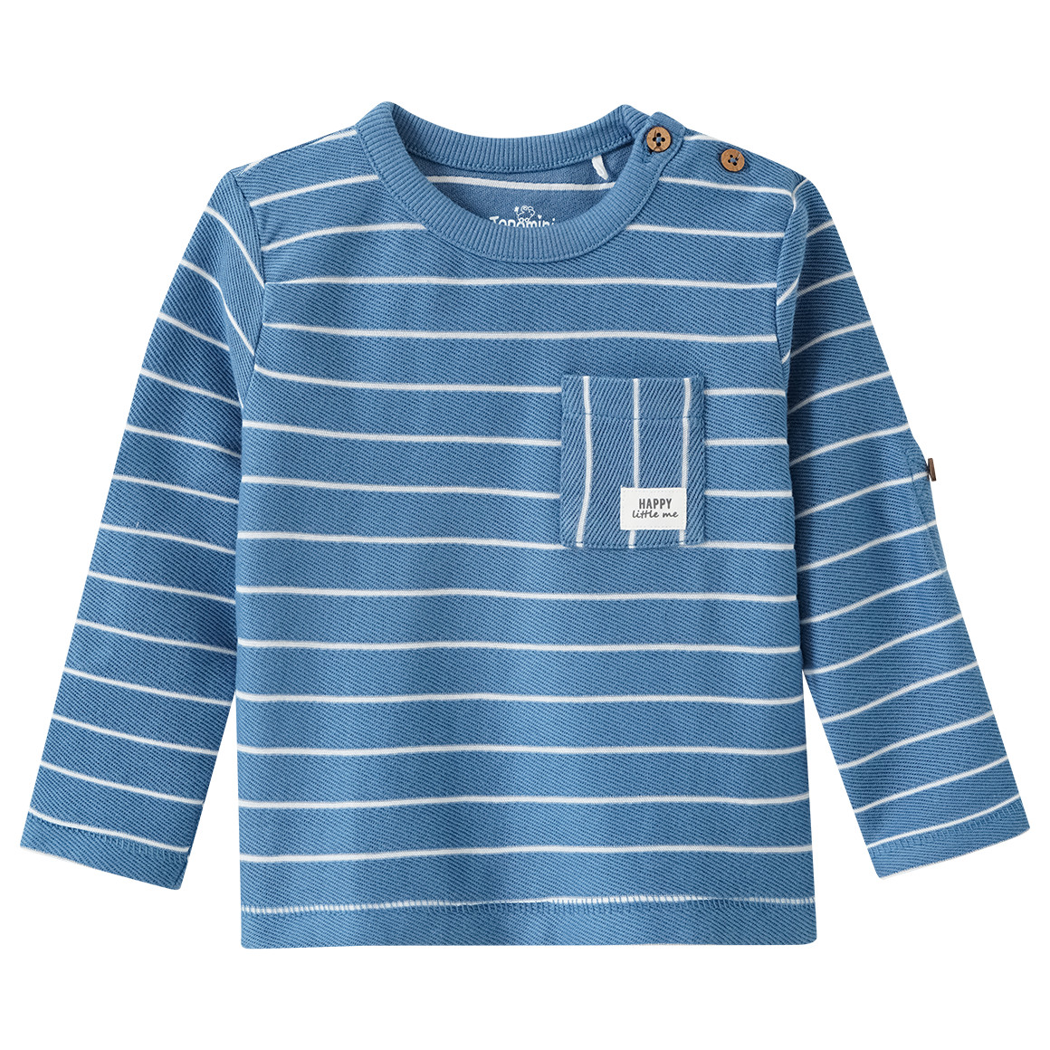 Baby Langarmshirt mit Struktur-Optik