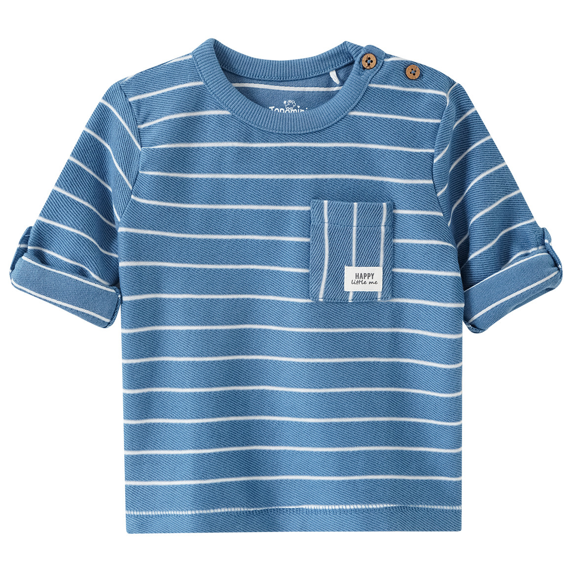 Baby Langarmshirt mit Struktur-Optik