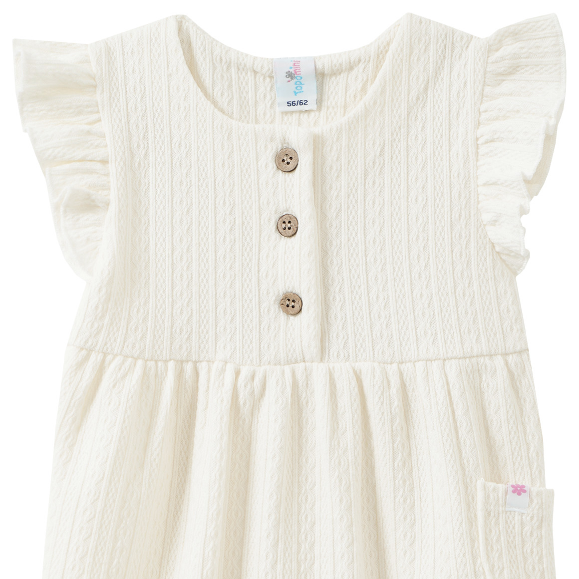 Newborn Overall mit Struktur-Muster