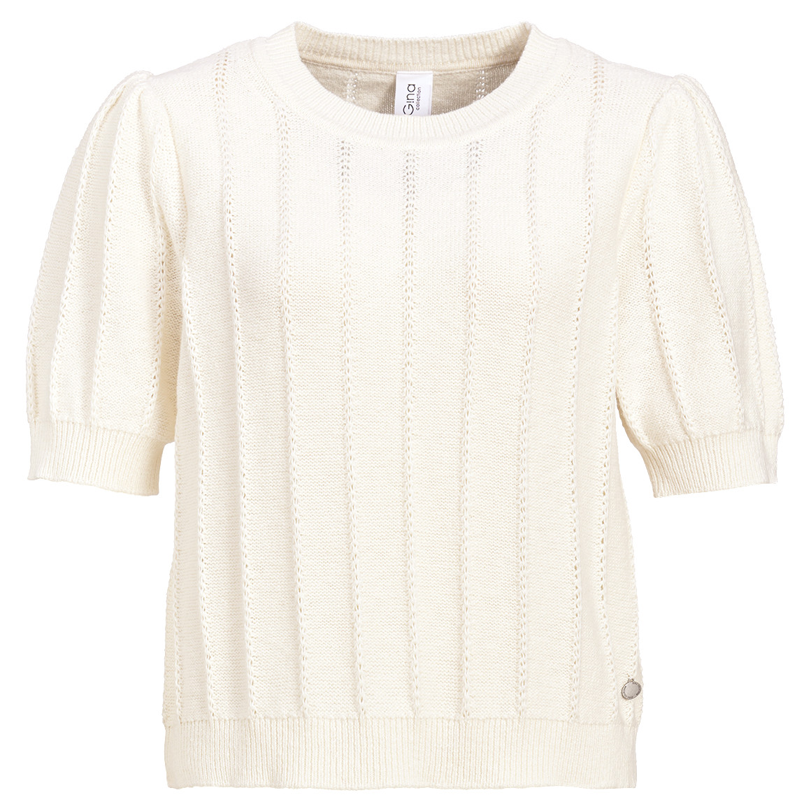 Damen Strickshirt mit kurzen Ärmeln