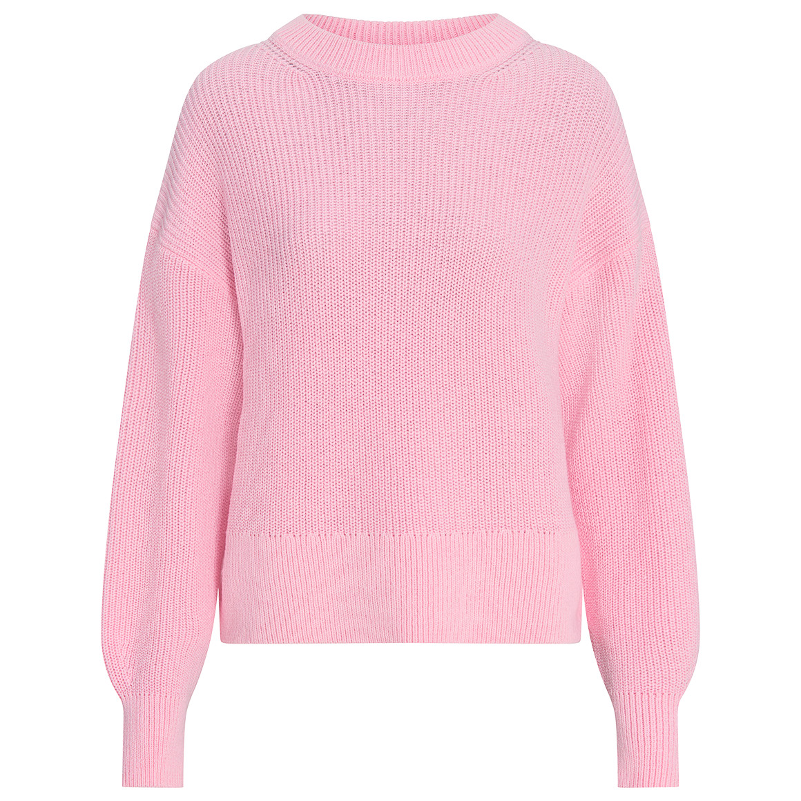 Damen Strickpullover mit Rippstruktur