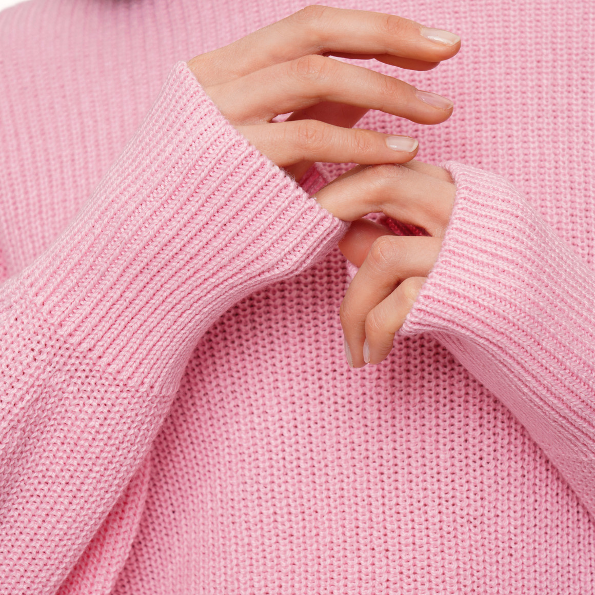 Damen Strickpullover mit Rippstruktur