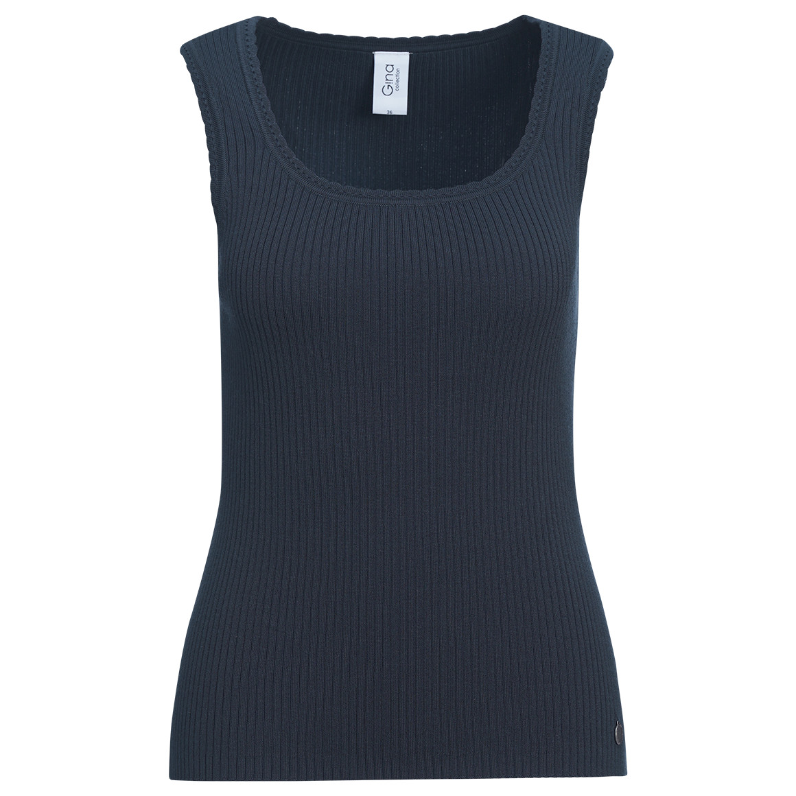 Damen Strick-Top in Ripp-Struktur