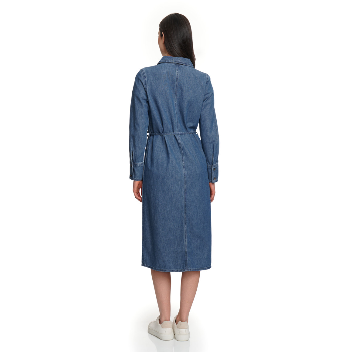 Damen Jeanskleid mit Bindeband