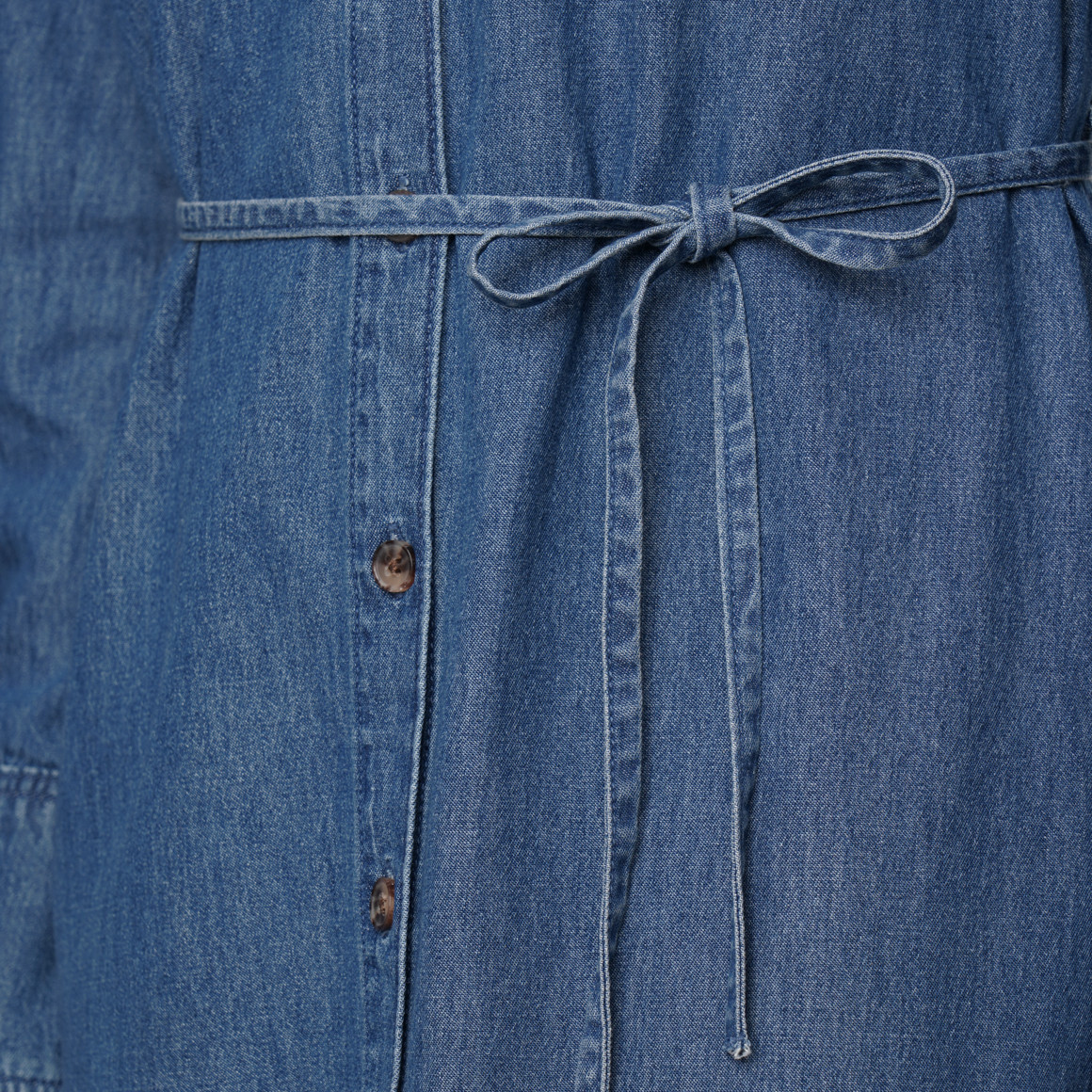 Damen Jeanskleid mit Bindeband