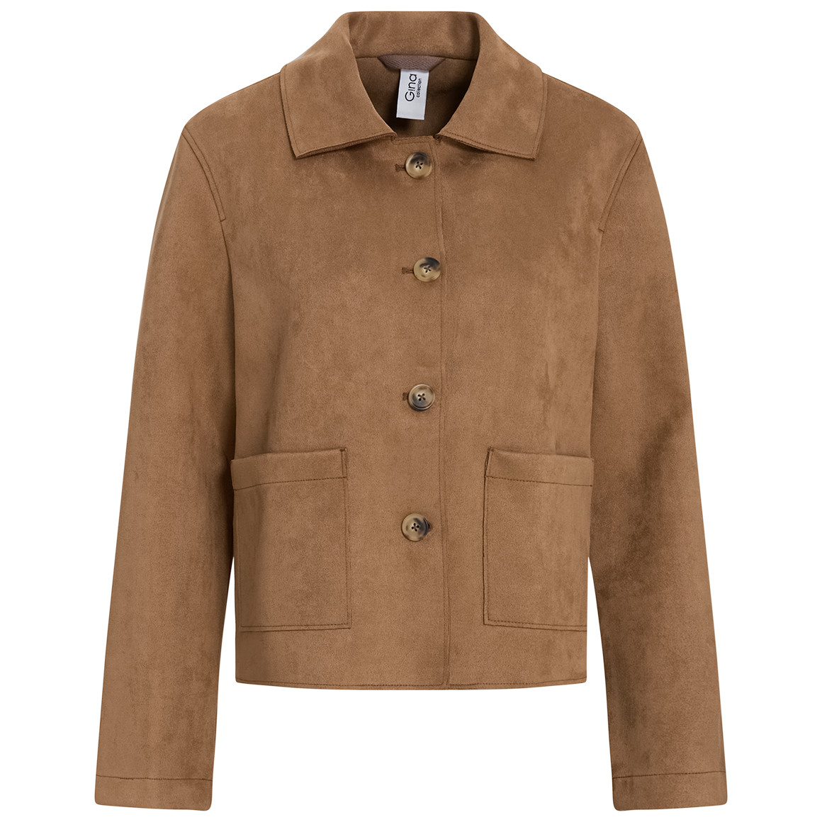 Damen Jacke in Veloursleder-Optik