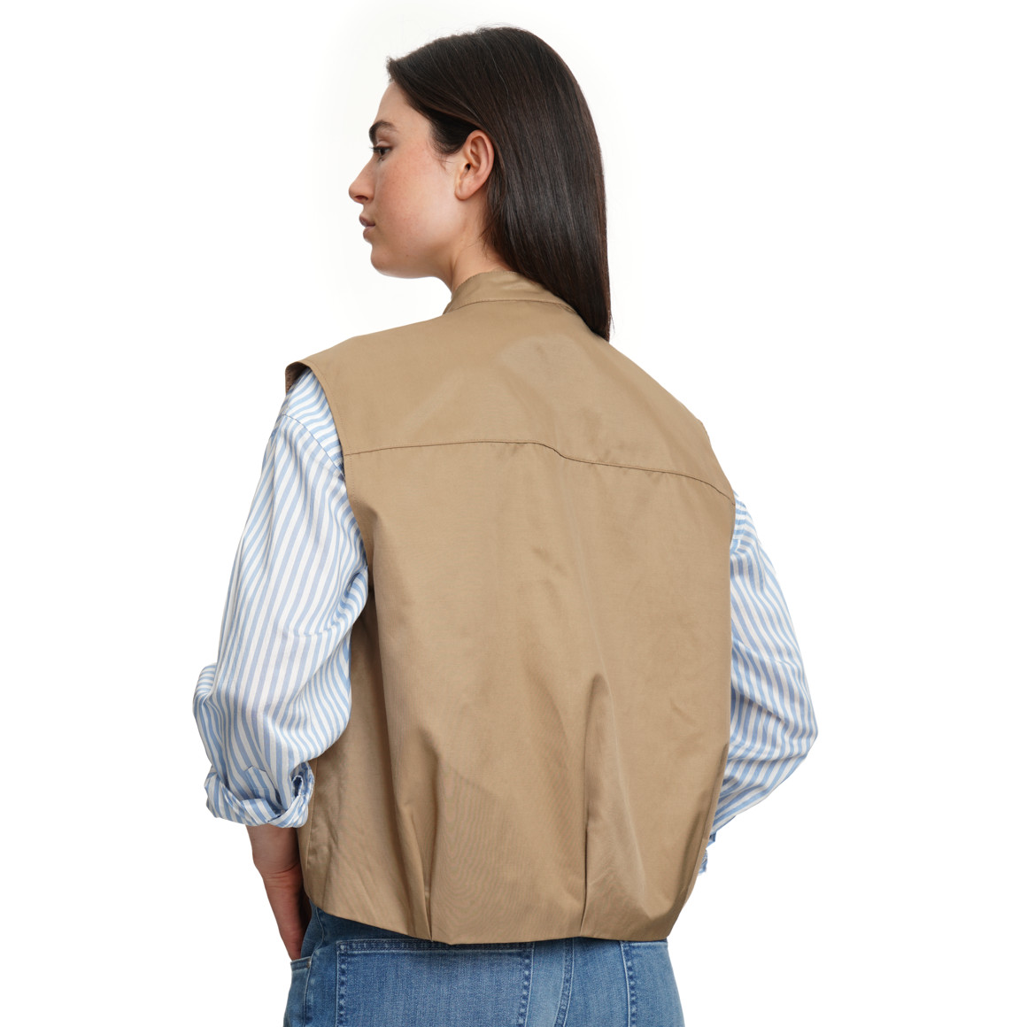 Damen Weste in glänzender Optik