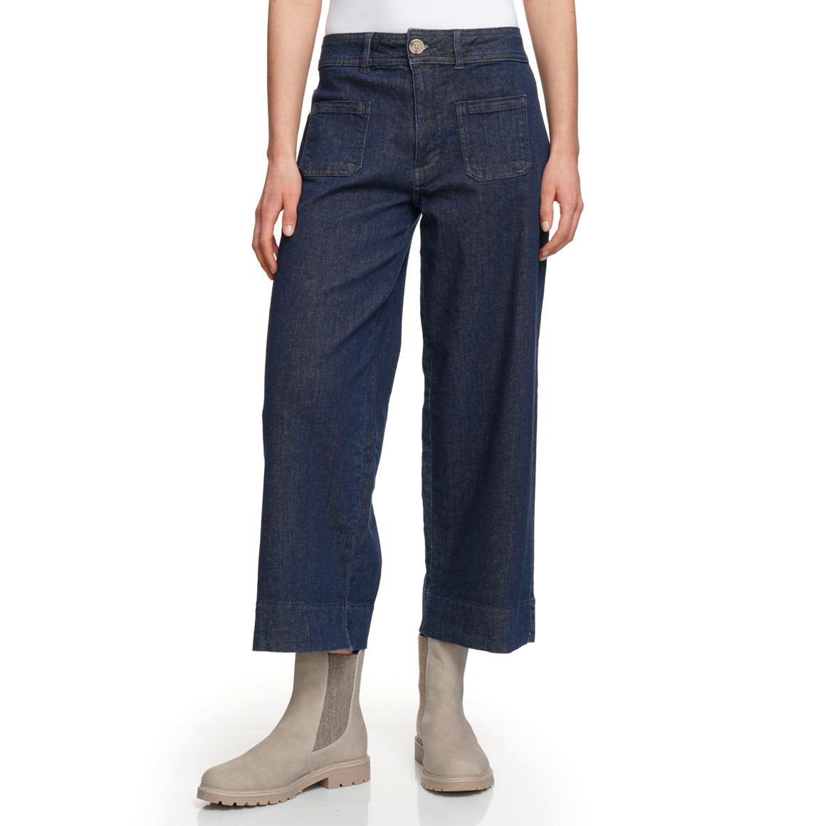 Damen Culotte-Jeans mit 4 Taschen