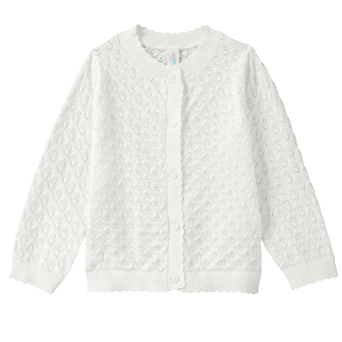 Baby Strickjacke mit Ajour-Muster