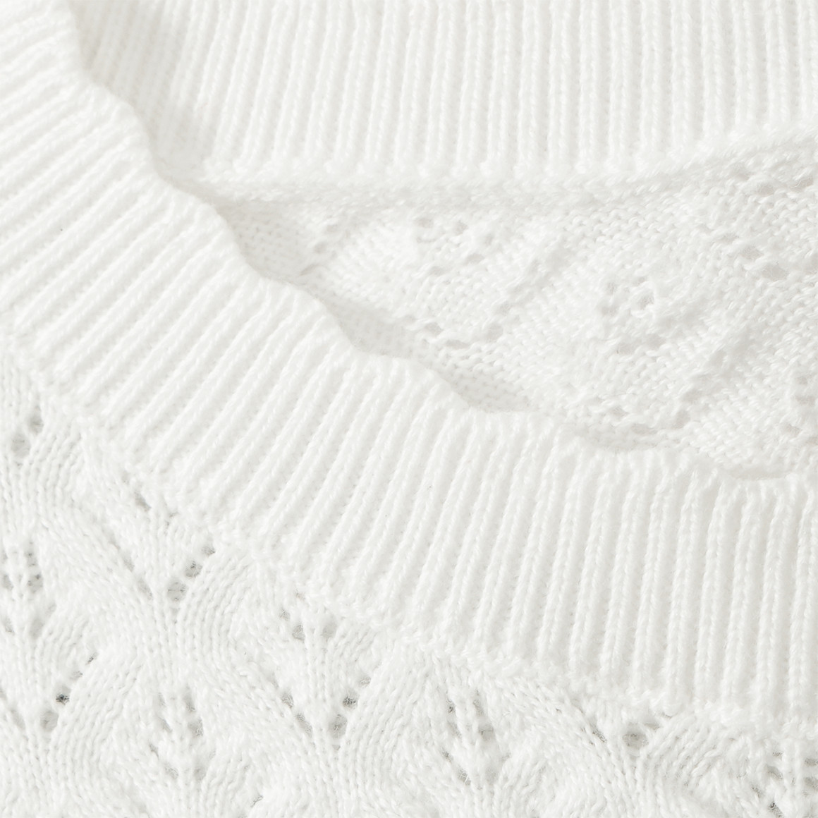 Baby Strickjacke mit Ajour-Muster