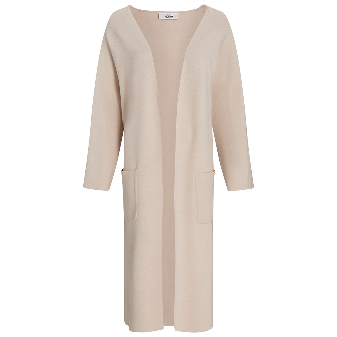 Damen Strickjacke lang geschnitten