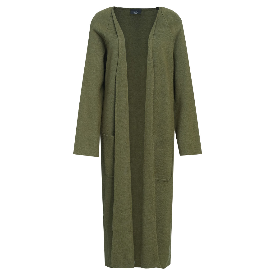 Damen Strickjacke lang geschnitten