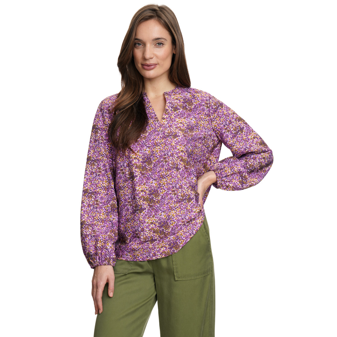 Damen Bluse mit floralem Muster
