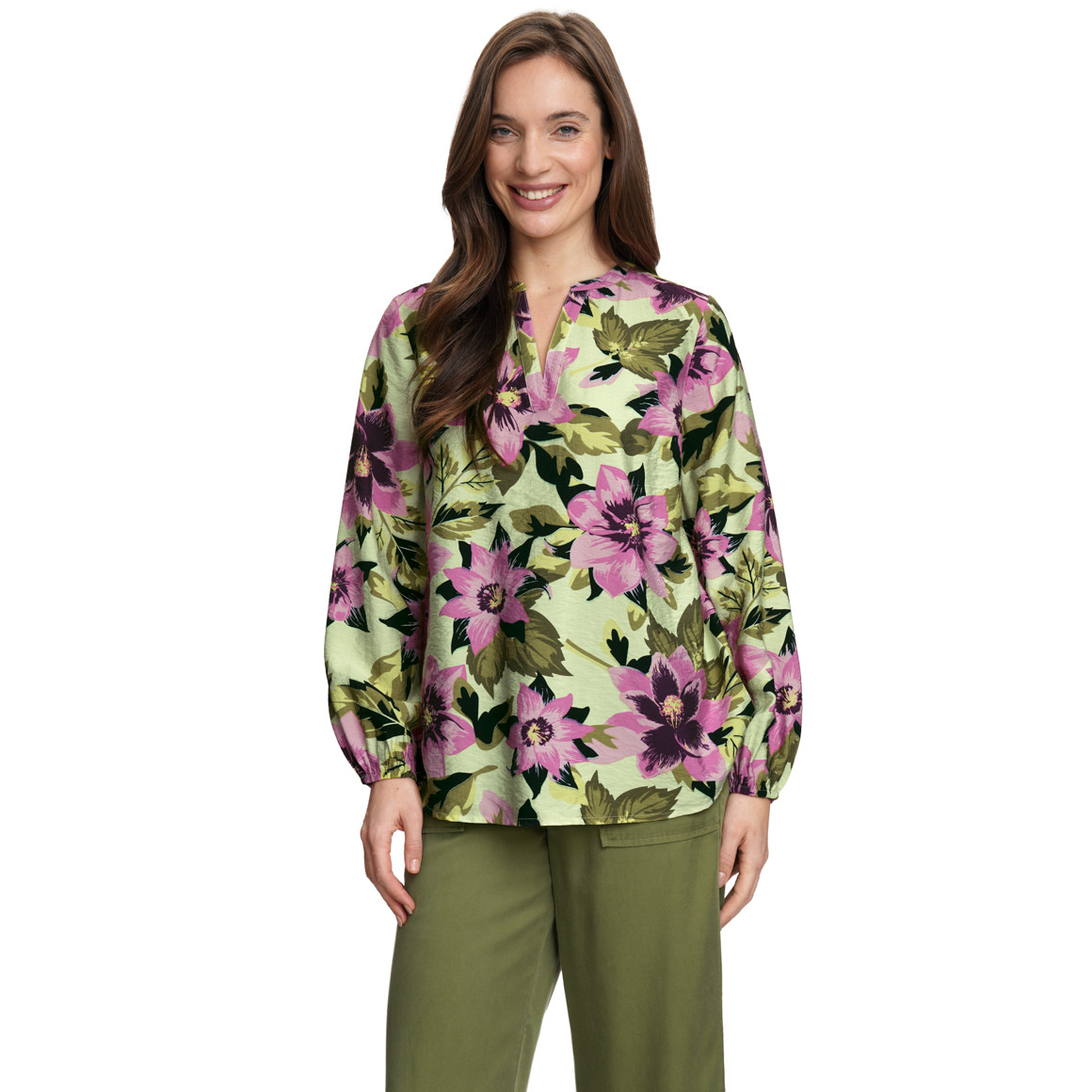 Damen Bluse mit floralem Muster
