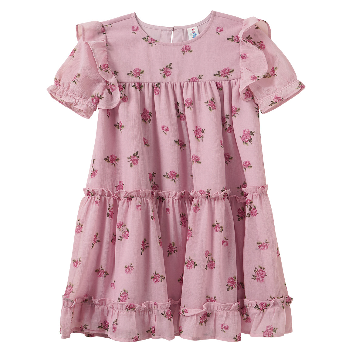 Mädchen Kleid mit Blumen-Allover