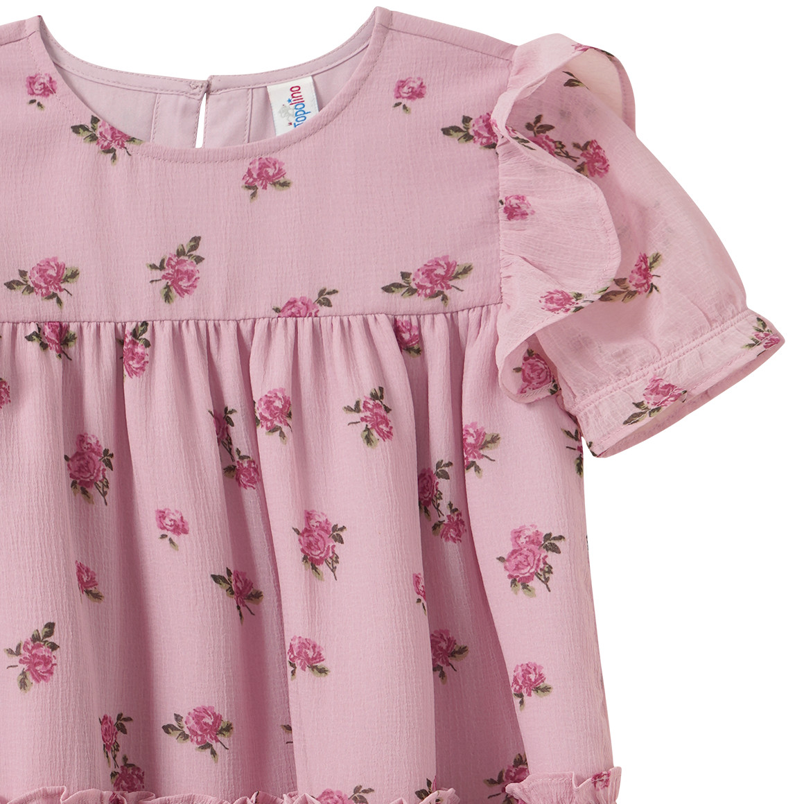 Mädchen Kleid mit Blumen-Allover