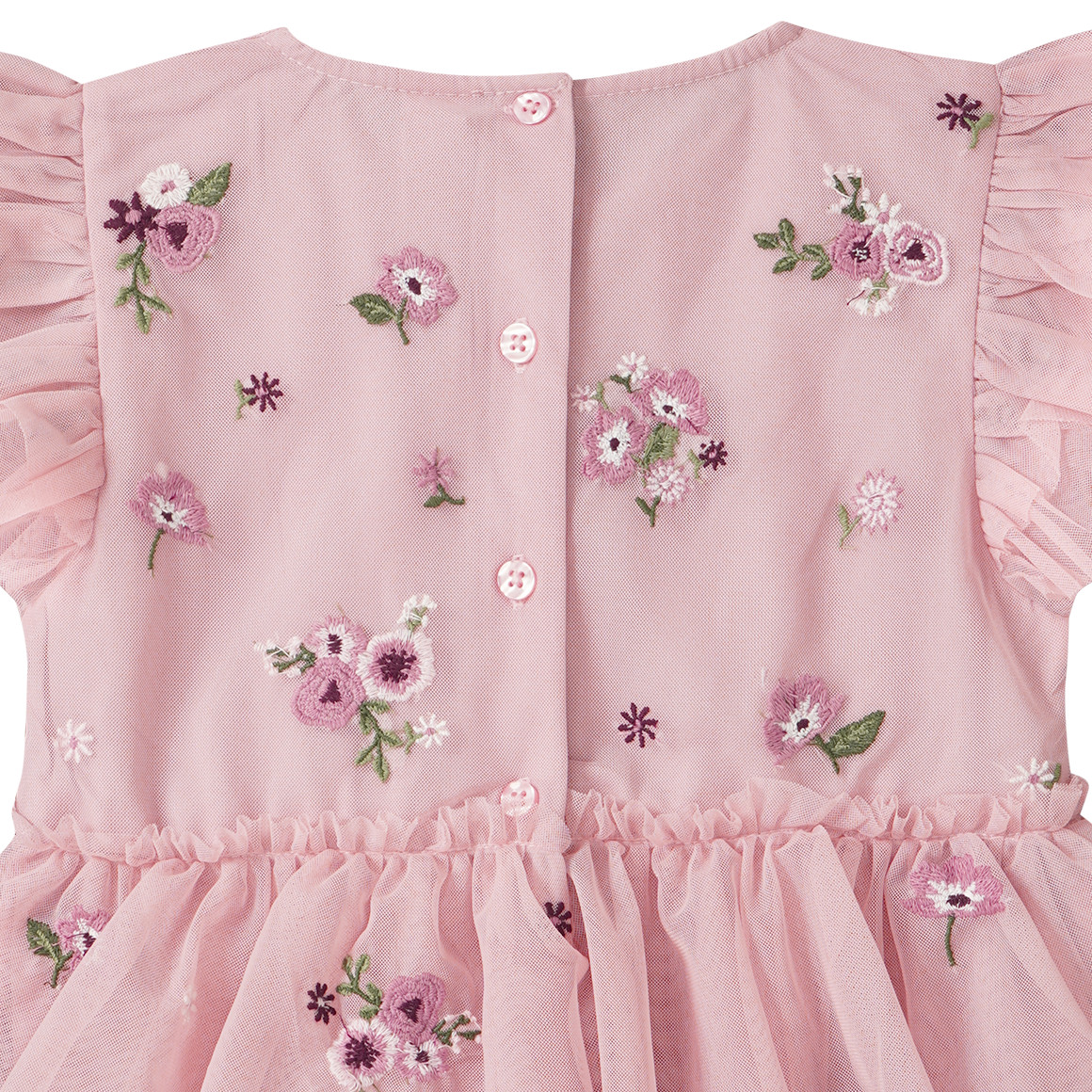 Mädchen Kleid mit Blumen-Allover