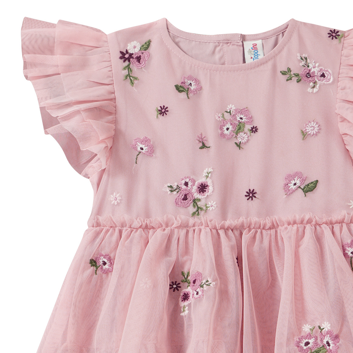 Mädchen Kleid mit Blumen-Allover