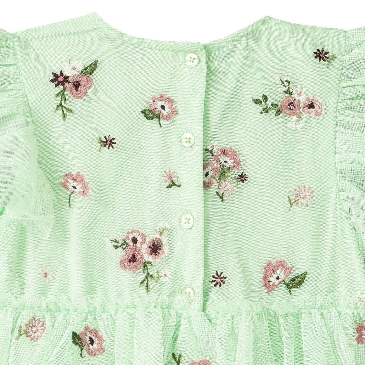 Mädchen Kleid mit Blumen-Allover