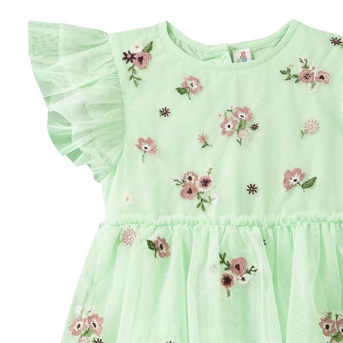 Mädchen Kleid mit Blumen-Allover