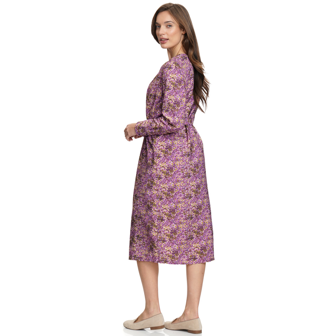 Damen Hemdkleid mit floralem Muster