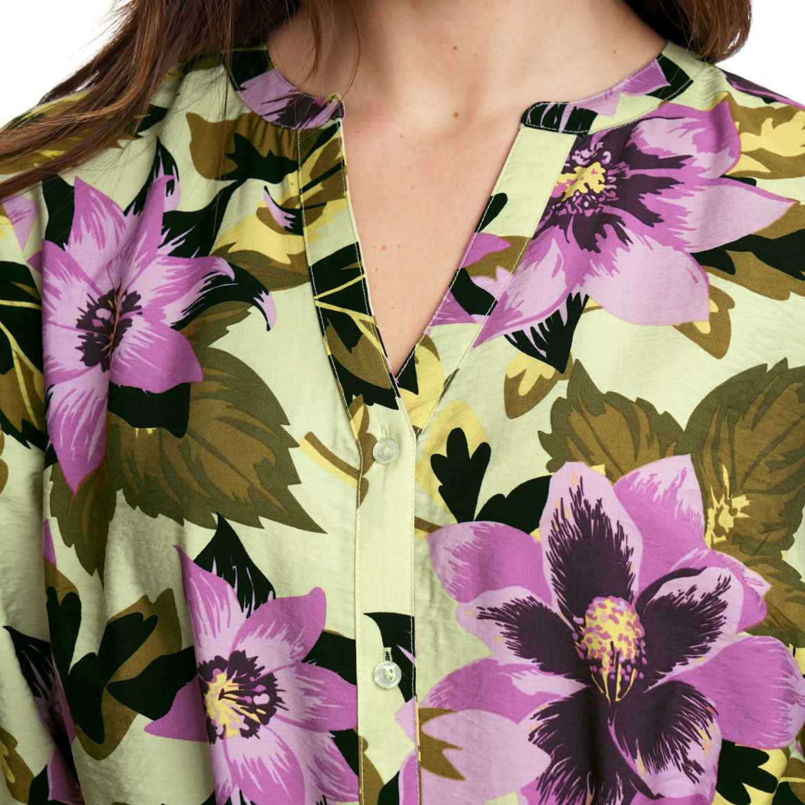 Damen Hemdkleid mit floralem Muster