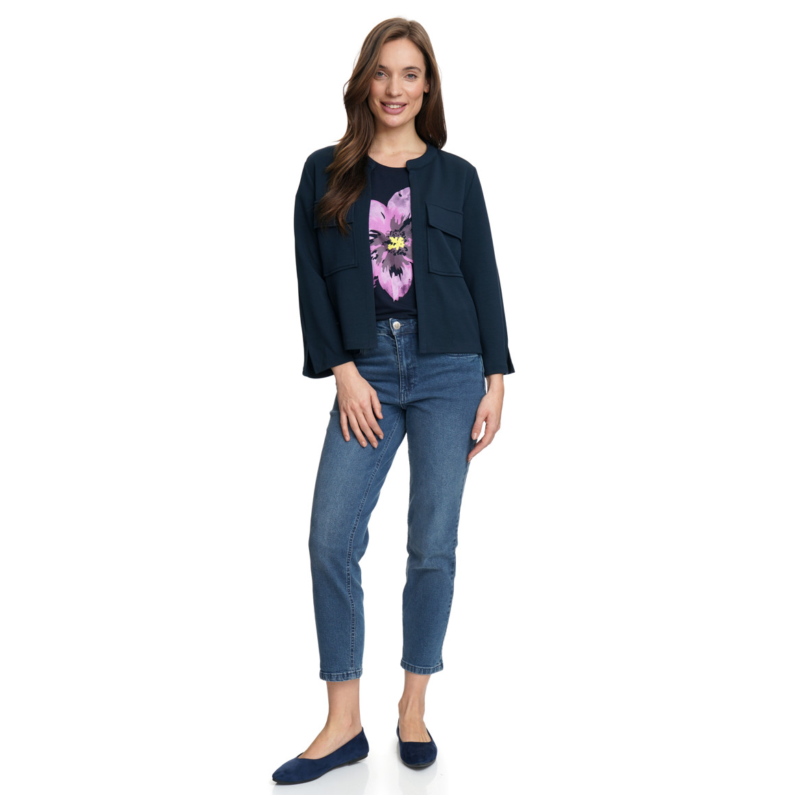 Damen Sweat-Blazer aus Modal-Mix