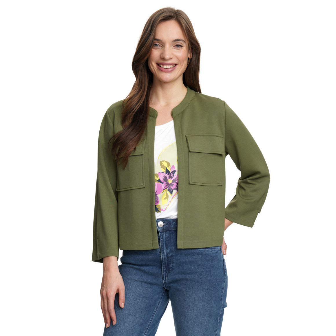 Damen Sweat-Blazer aus Modal-Mix