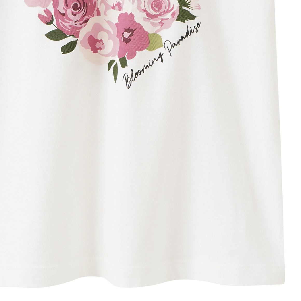 Mädchen T-Shirt mit Blumen-Print
