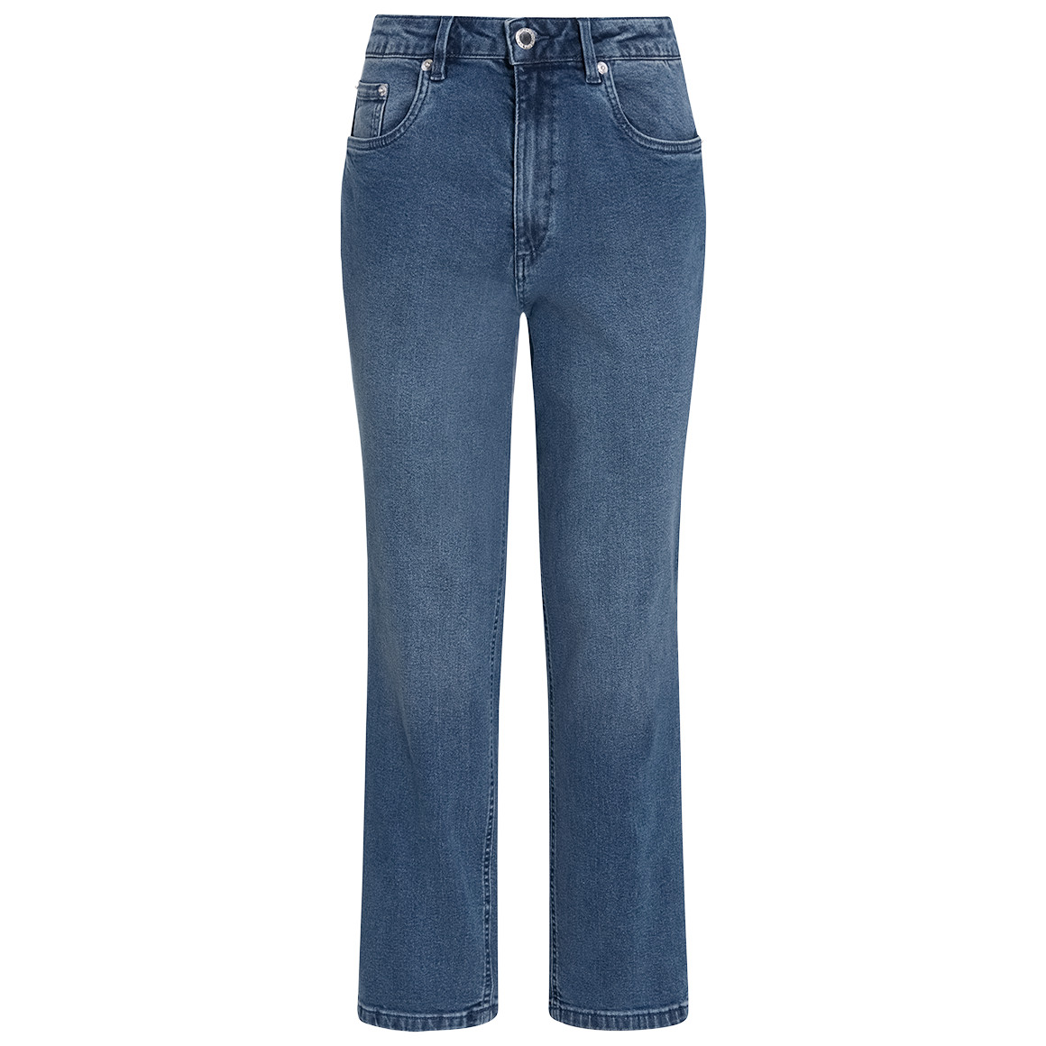 Damen Straight-Jeans im Cropped-Style 