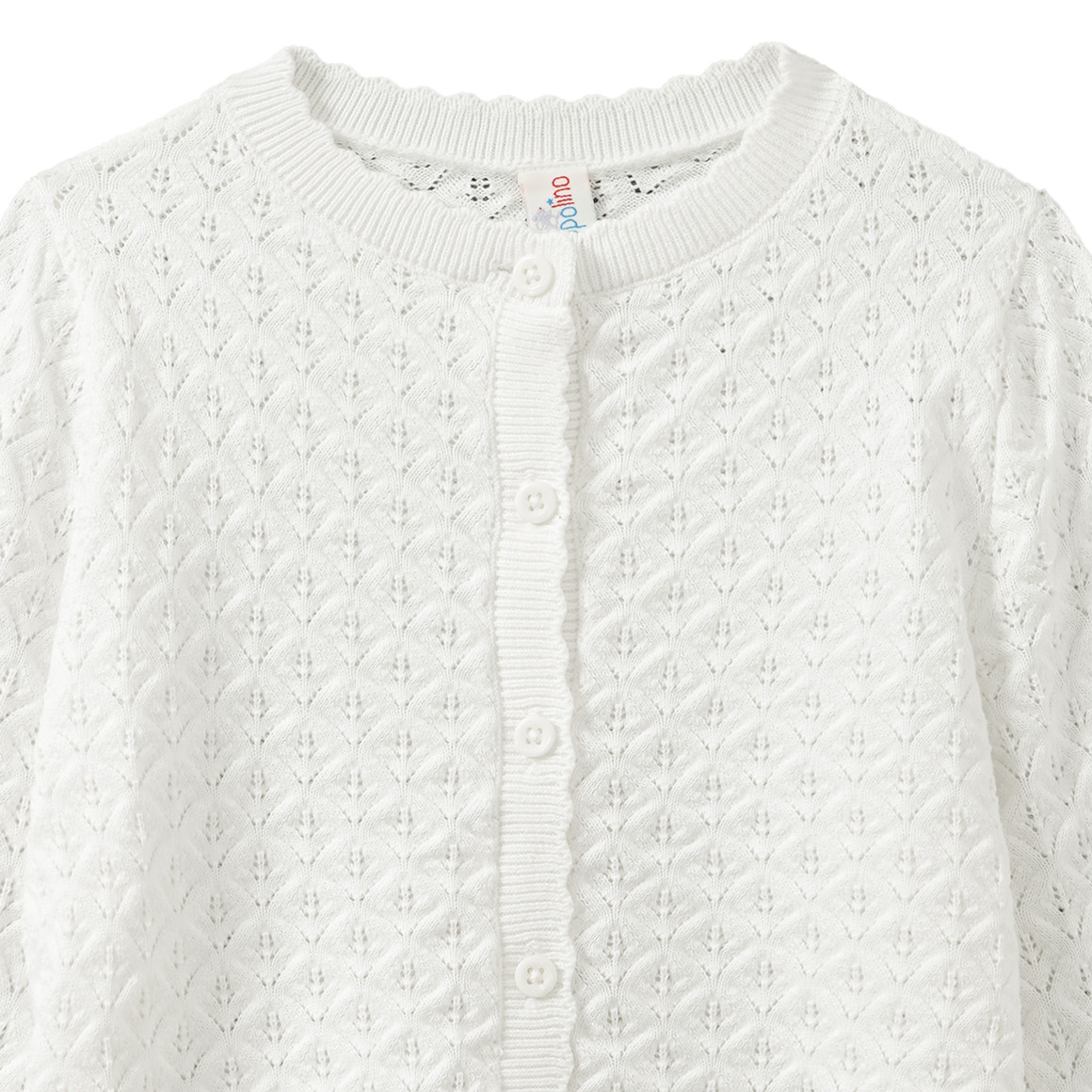 Mädchen Strickjacke mit Ajour-Muster