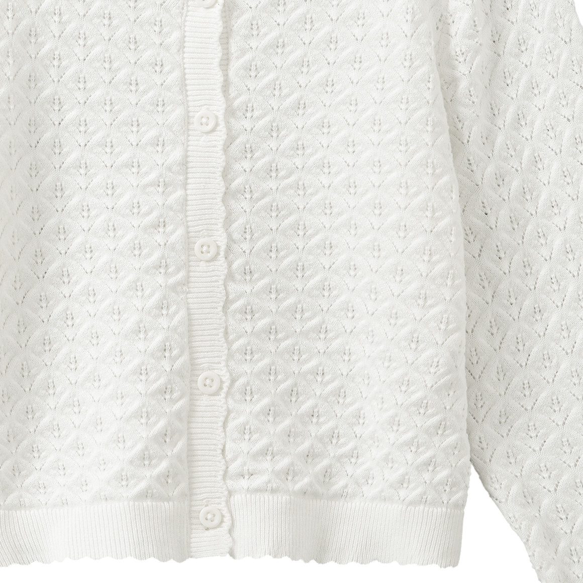 Mädchen Strickjacke mit Ajour-Muster