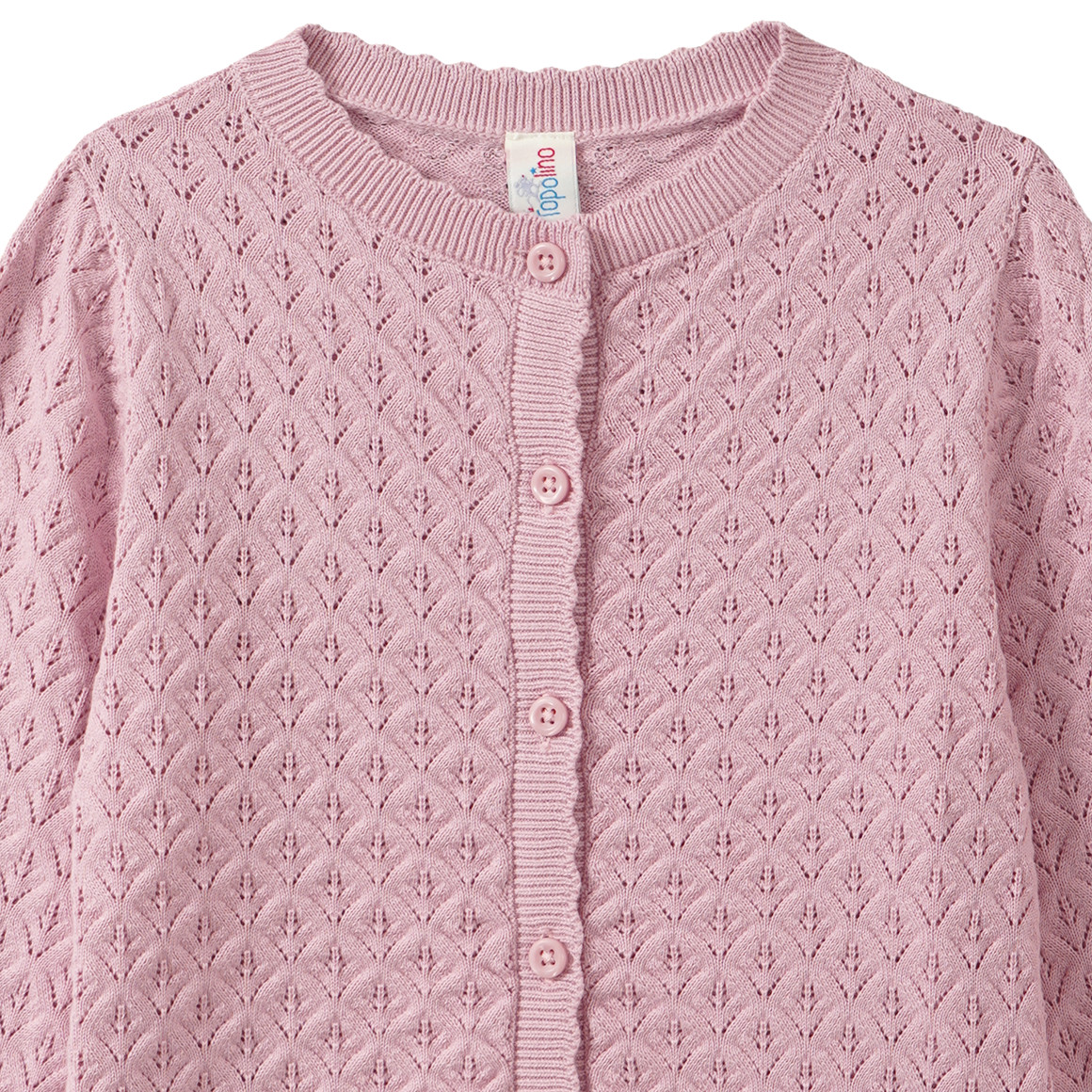 Mädchen Strickjacke mit Ajour-Muster