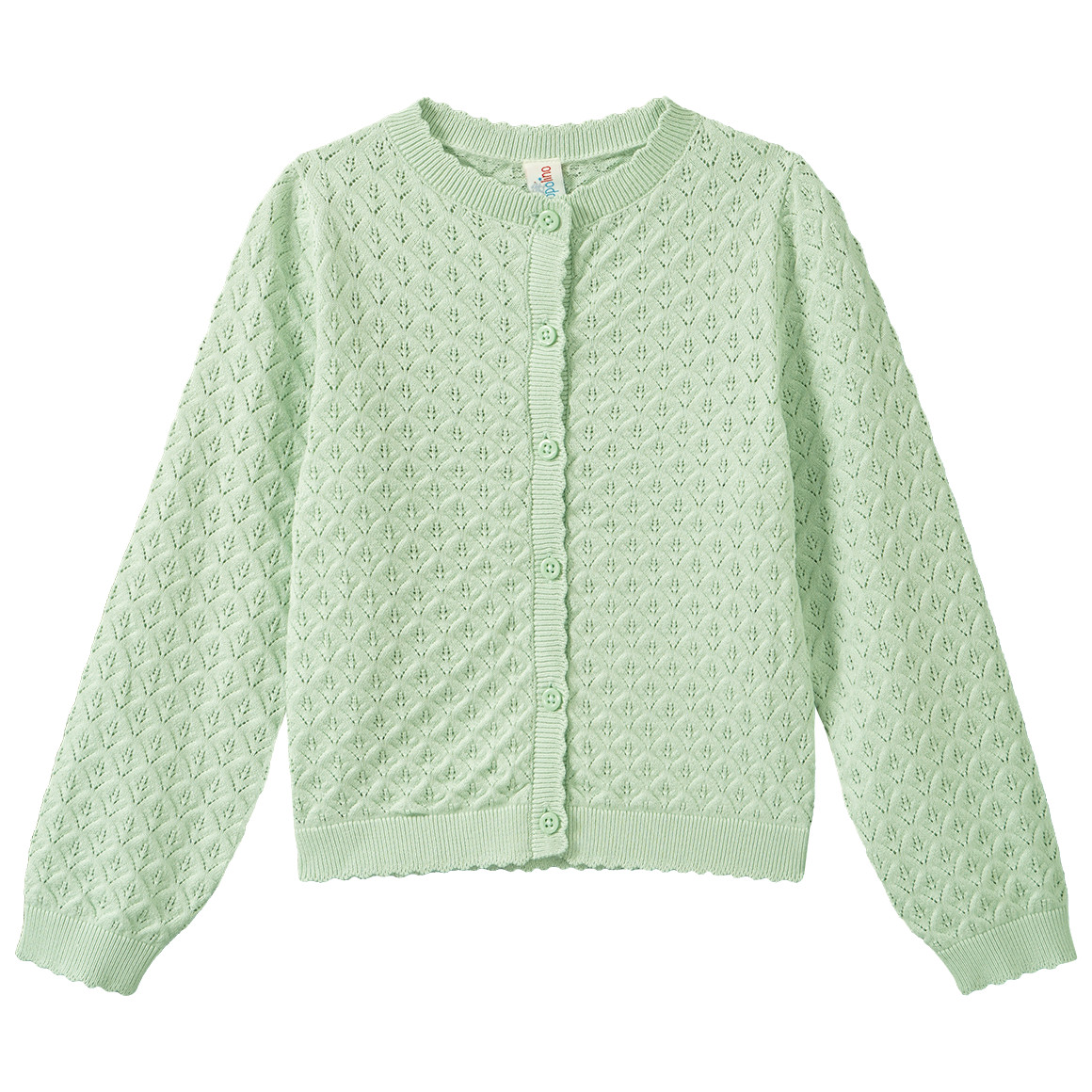 Mädchen Strickjacke mit Ajour-Muster