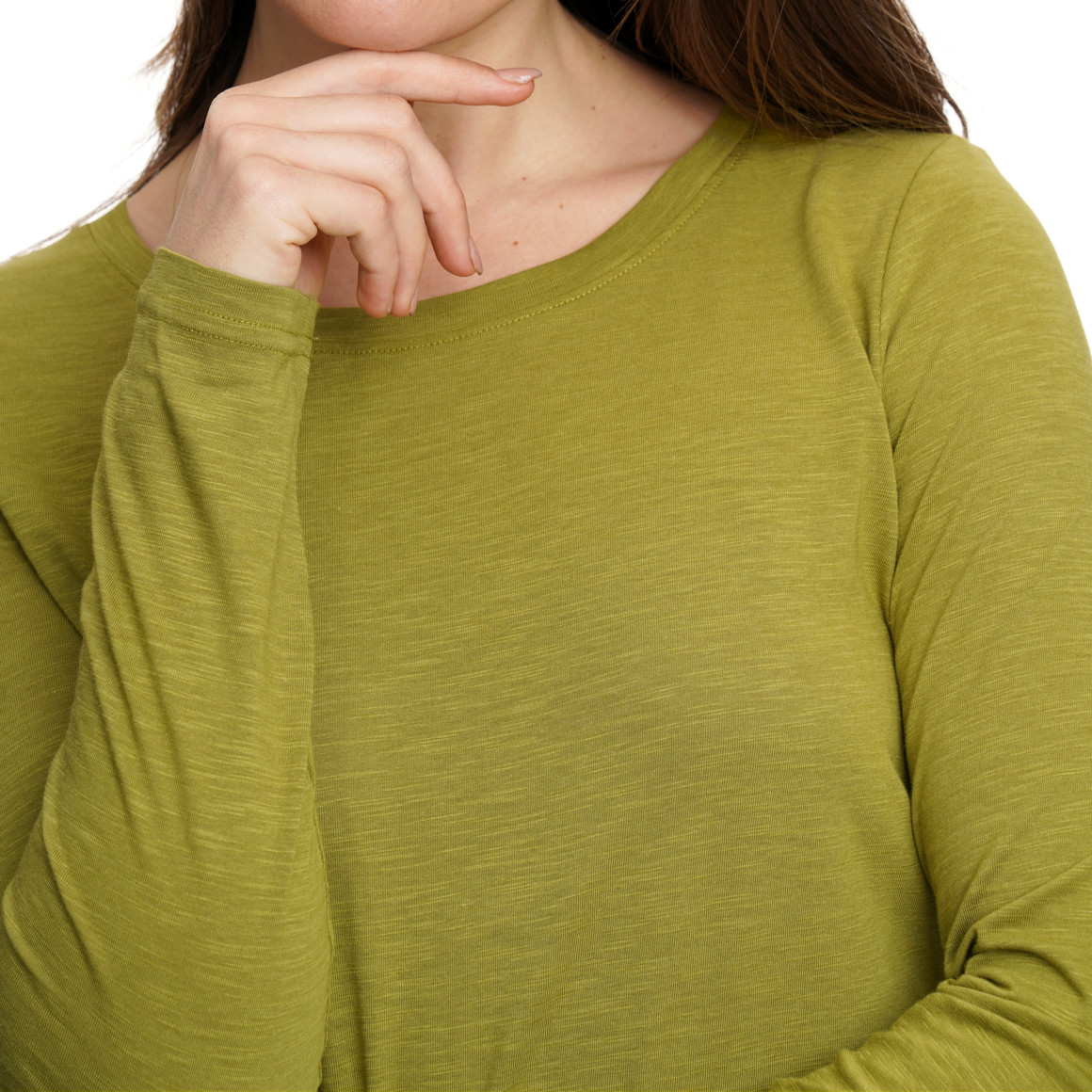 Damen Langarmshirt mit Flammgarn