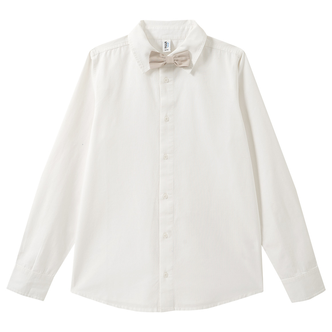 Jongensoverhemd met lange mouwen en strik