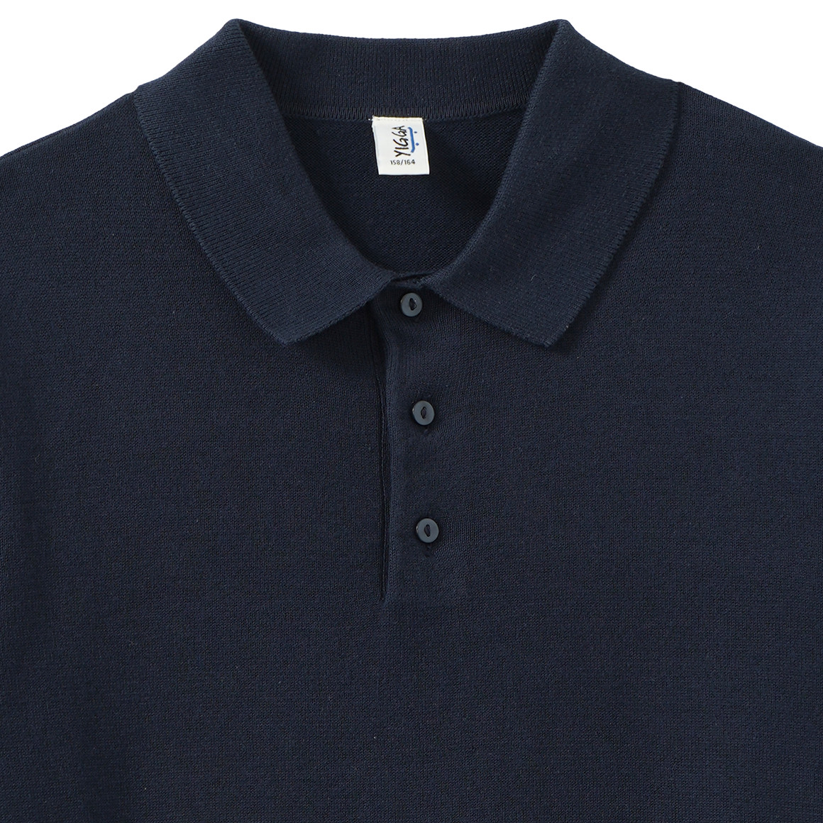 Fijngebreide trui voor jongens met polokraag