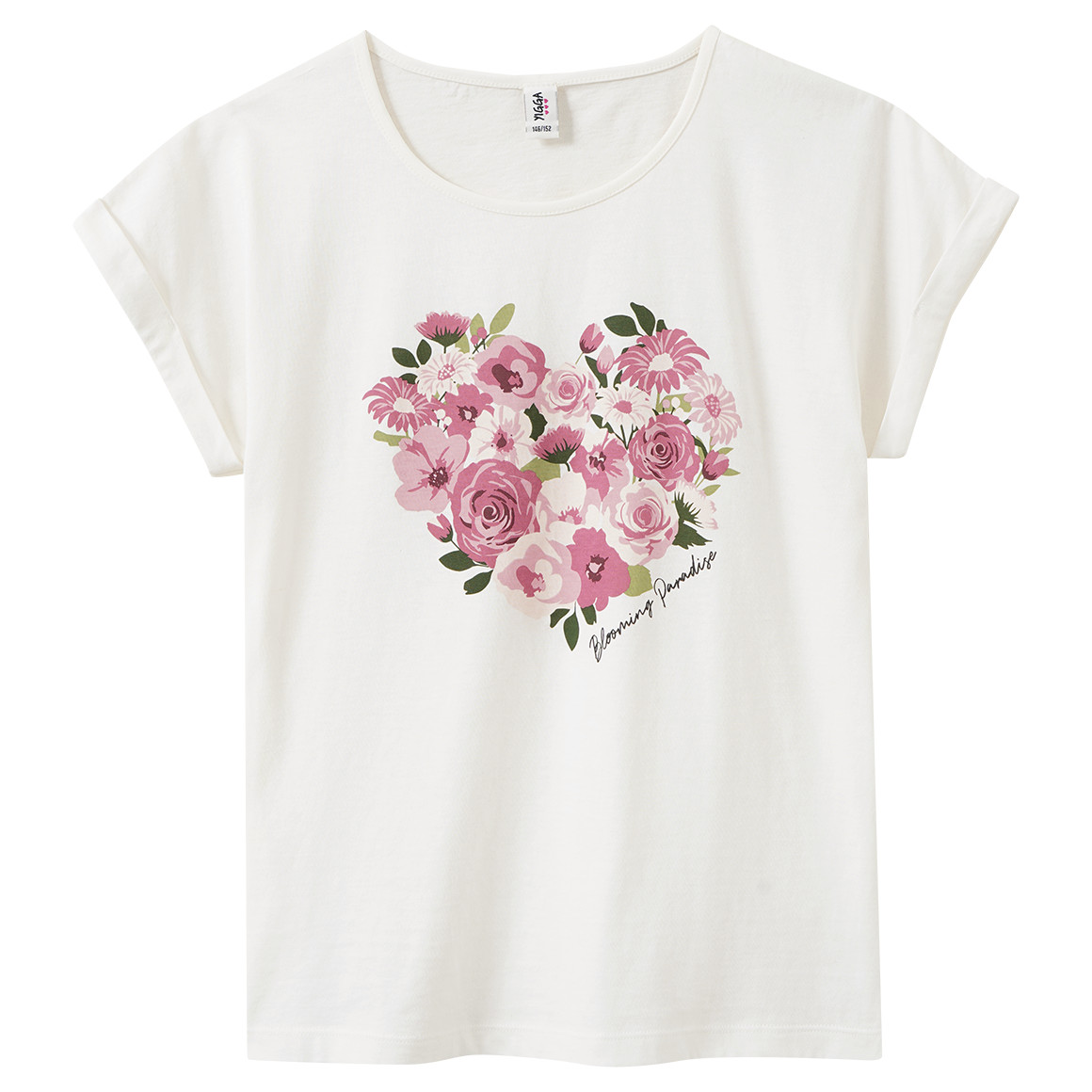 Meisjes T-shirt met bloemenprint